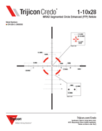 Picture of Trijicon Credo 1-10X28mm FFP Red/Green MRAD  34mm